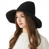 Cwah2206_Winter Fashion Halloween Wool Witch Hat