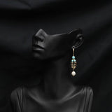 HIGH END VINTAGE PEARL EARRINGS FOR WOMEN_CWAJE3789