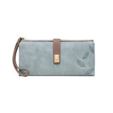 Women'S Long Vintage Matte Zip Clutch_Cwab2330