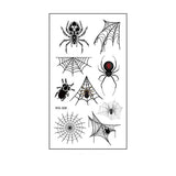 Waterproof 3D Spider Web Tattoos For Halloween_Cwmm8257