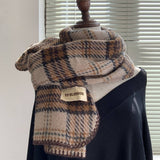PLAID SCARF FOR WOMEN VERSATILE WINTER SHAWL_CWASC1502