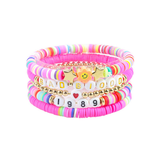 MULTILAYER ELASTIC LETTER BEAD BRACELETS SET_CWAJE0711