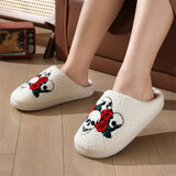 HALLOWEEN CARTOON SKULL PATTERN COTTON SLIPPERS_CWSHS0850
