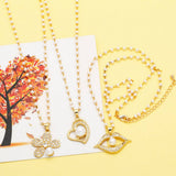 FASHIONABLE DIAMOND INLAID FLOWER PEARL NECKLACE_CWAJE0917