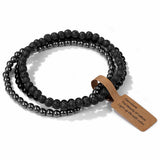 Cwaje4295_Natural Stone Beads Vintage Bracelet