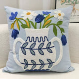 COTTON CREAM PILLOW COVER SOFA BED SQUARE CUSHION_CWMM7684