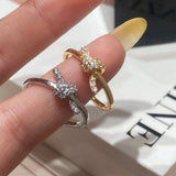 FASHIONABLE AND HIGH END SIMPLE ZIRCON OPEN RING_CWAJE3094