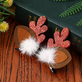 CHRISTMAS CUTE ELK ANTLERS CHILDRENS HAIRPIN_CWAHA2745