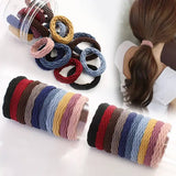 20PCS SCRUNCHIES ELASTIC HAIR BANDS_CWAHA0134