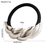 MINIMALIST METAL GEOMETRIC ELASTIC HAIR TIE_CWAHA6188