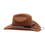 COUPLES WOOL FEDORA HAT COWBOY JAZZ STYLE_CWAH04383