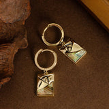 GEOMETRIC RECTANGULAR ABALONE DROP EARRINGS_CWMM4327