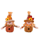 SUNFLOWER MAPLE LEAF SCARECROW DOLL PENDANT_CWMM1758