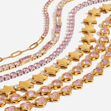 ELEGANT HEART ZIRCON BRACELET TITANIUM STEEL_CWAJE4717