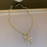 TEMPERAMENT CROSS NECKLACE_CWAJE2369