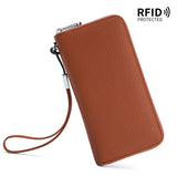 Top Layer Cowhide Clutch Soft Leather Simple Wallet_Cwab3708