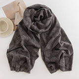 Cwasc2724_Cream Sweet Girl Style Printed Scarf Shawl