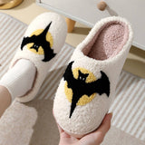 HALLOWEEN BATS PATTERN WARM COTTON SLIPPERS_CWSHS0288