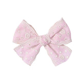 2024 NEW CHILDRENS SOLID COLOR LACE BOW HAIRPIN_CWAHA2397