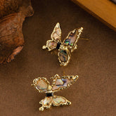 COLORFUL ABALONE BUTTERFLY EARRINGS_CWMM4296