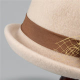 AUTUMN AND WINTER WARM FLOWER CURLED BUCKET HAT_CWAH1796