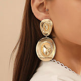 COWBOY STYLE HAT PENDANT EARRINGS_CWAJE1135