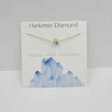 NATURAL CRYSTAL GRAVEL PENDANT NECKLACE WITH CARD_CWAJE1050