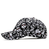 SKULL PRINT BASEBALL CAP SUN HAT UNISEX_CWAH0994