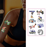 GLOW IN THE DARK SPORT TATTOOS SWEATPROOF SET_CWMM8387