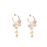Womens High-End Natural Pearl Earrings