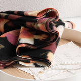SOFT FLORAL TASSEL SCARF ELEGANT WOMENS WRAP_CWASC0916
