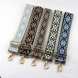 GEOMETRIC EMBROIDERY ADJUSTABLE BAG STRAP_CWMM0366