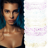 METALLIC FRECKLE TATTOOS GOLD SILVER PARTY_CWMM8229