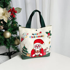 Cwmm9357_Christmas Eve Gift Candy Apple Tote Bag