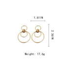 MINIMALIST GLOSSY CIRCULAR COMMUTING EARRINGS_CWAJE2049