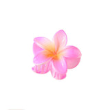 GRADIENT FLOWER HAIR CLAW PLUMERIA BEACH CLIP_CWMM4940