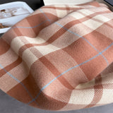 Fresh Plaid Cashmere Feel Tassel Scarf Wrap_Cwasc03245