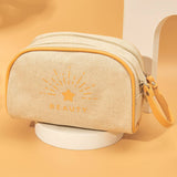 PORTABLE CANVAS WASH AND ORGANIZE BAG MAKEUP BAG_CWAB1454