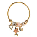 STYLISH STAINLESS STEEL BRACELET WITH GOLDFISHCHARM_CWMM8582