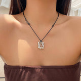 SWEET AND COOL DARK PASTORAL STARFISH NECKLACE_CWAJE1806