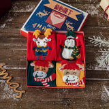 Warm Cartoon Animal Christmas Socks_Cwms0974