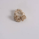 NEW SIMPLE PEARL SCRUNCHIE CUTE FRESH HAIR TIE_CWAHA6774