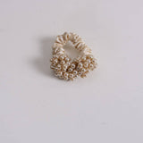 NEW SIMPLE PEARL SCRUNCHIE CUTE FRESH HAIR TIE_CWAHA6774