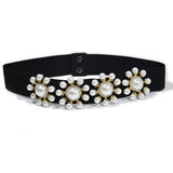 Women'S Pearl-Embellished Elastic Waistband_Cwabe0511