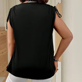 SLIM FIT SLEEVELESS BLOUSE CASUAL TO FORMAL_CWTHT0277