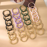 SIMPLE STACKED DISC BEAD BRACELET SET_CWMM3531
