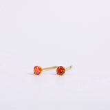DECEMBER BIRTHSTONE STUD EARRINGS 18K ZIRCON_CWAJE5040