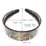 NEW ELEGANT SEXY LEOPARD SNAKE PU HEADBAND_CWAHA6326