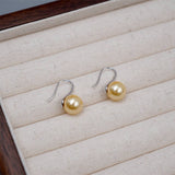 SMALL LIGHT BULB PEARL ROUND EARRINGS_CWAJE1672