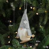 FABRIC SANTA RUDOLPH DOLL HOLIDAY DECORATION_CWMM9685